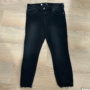 KUT cropped black jeans